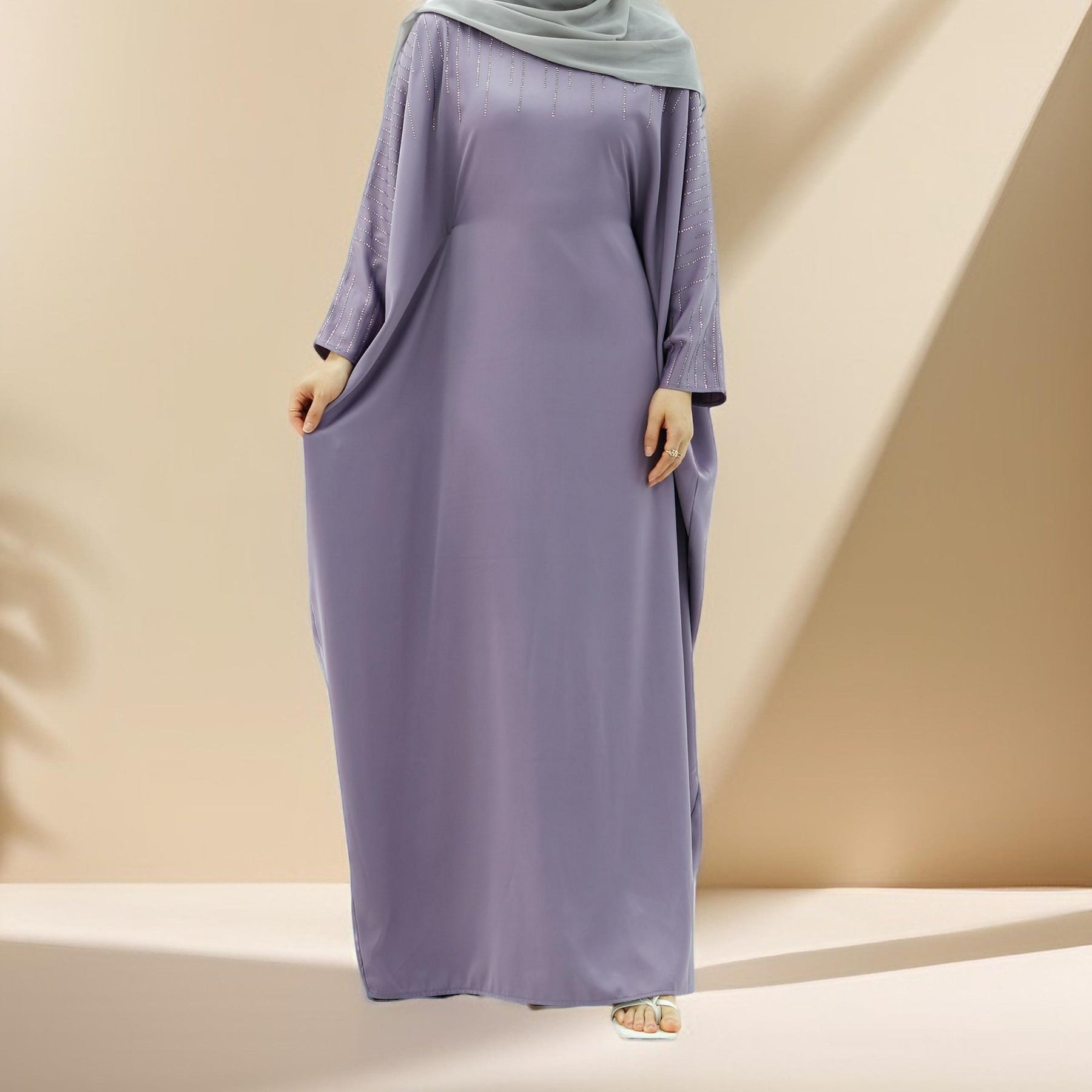 Maria Embellished Kaftan Abaya by Try Modest