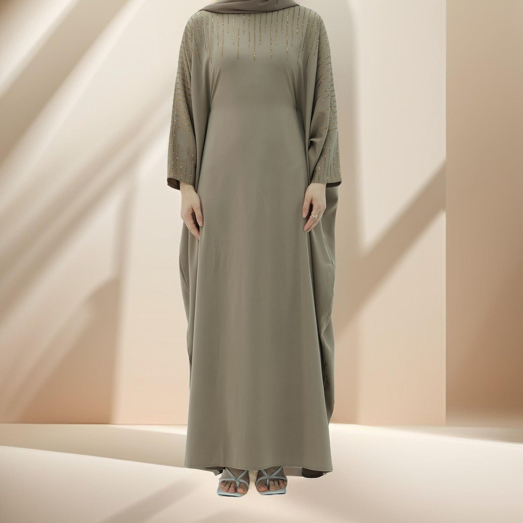 Maria Embellished Kaftan Abaya, view 2