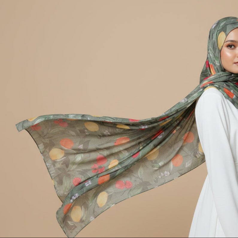 Summer Orchard Modal Hijab, view 2