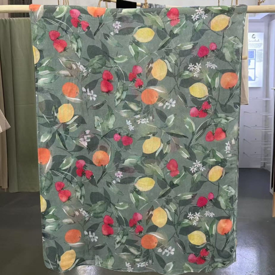 Summer Orchard Modal Hijab, view 5