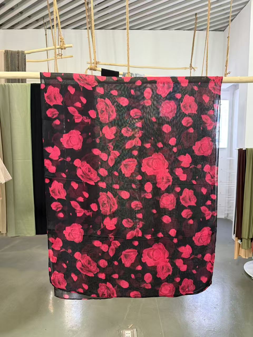 Crimson Bloom Modal Hijab, view 6
