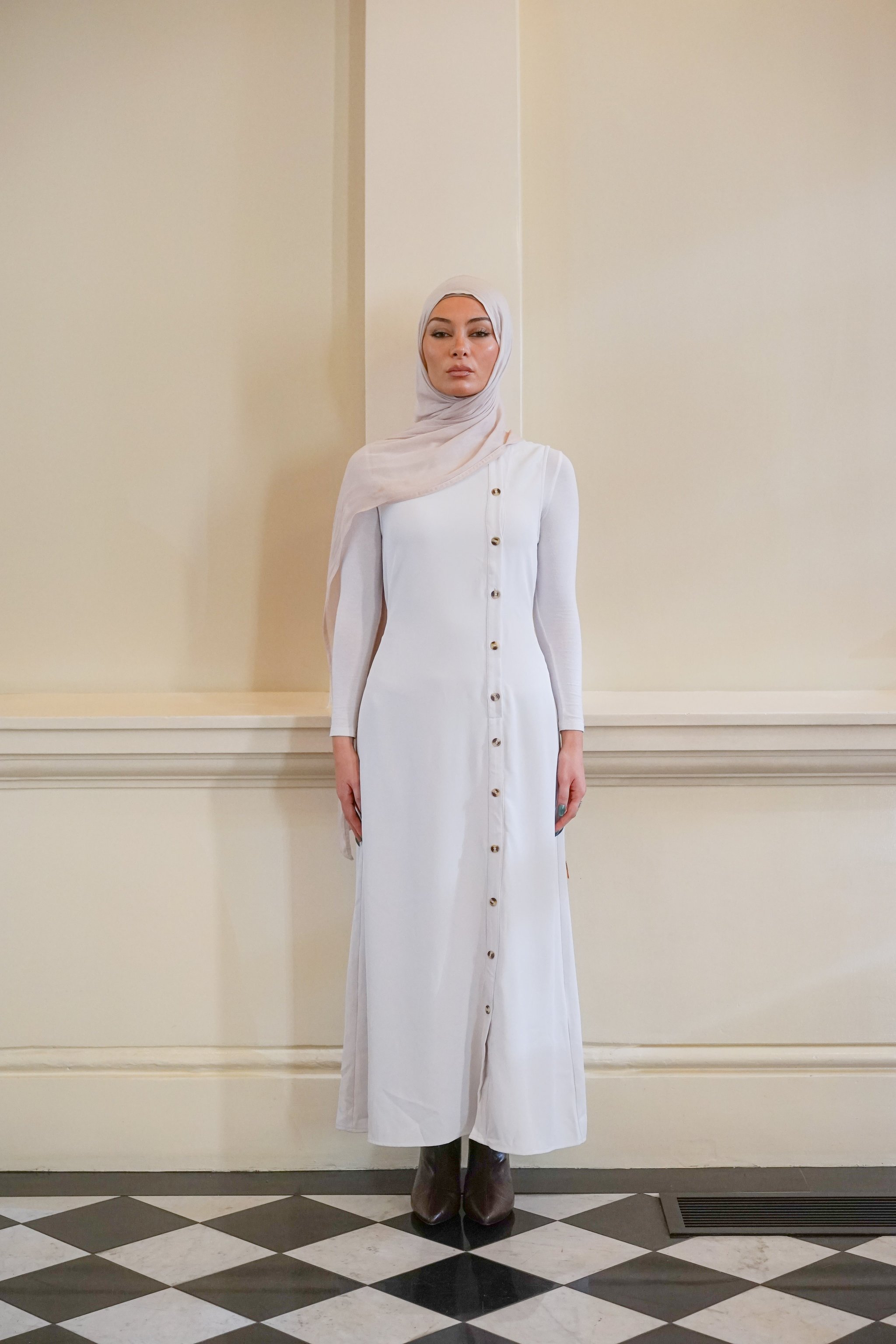 Elara Side Button Dress, view 2