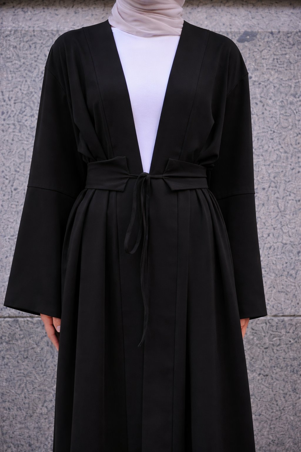 Rowan Belted Abaya Black, view 4