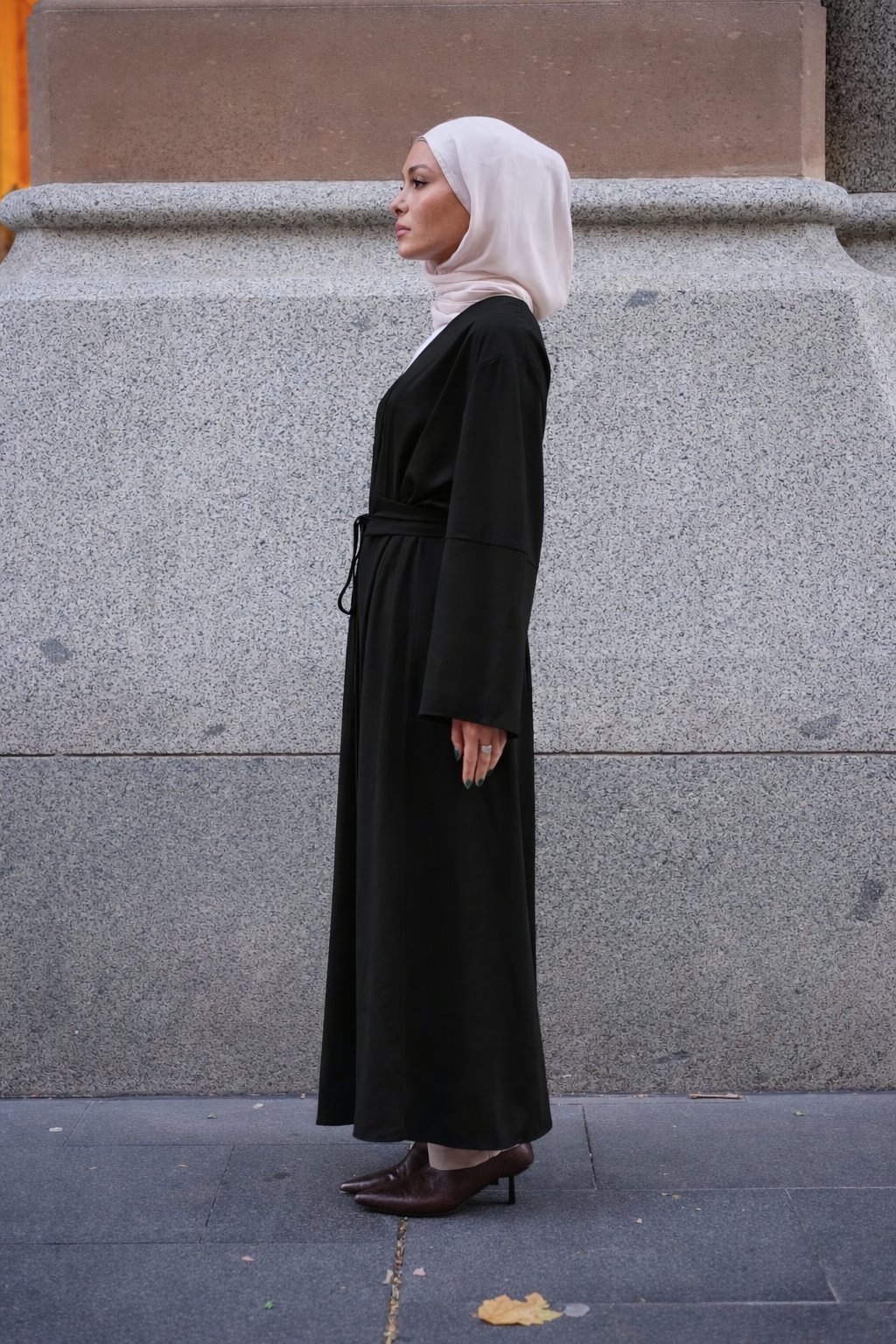 Rowan Belted Abaya Black, view 5