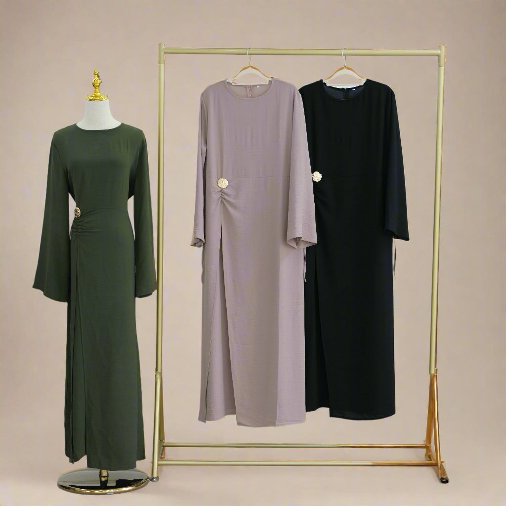 Ayla Elegant Crossover A-line Dress, view 6