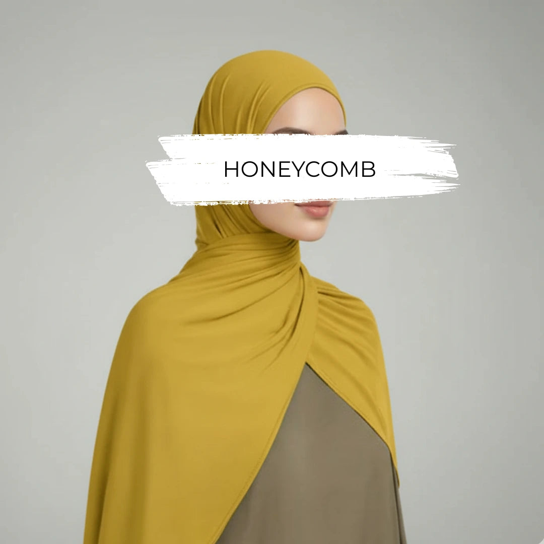 Honeycomb OEKO-TEX® Bamboo Jersey Hijab by Try Modest