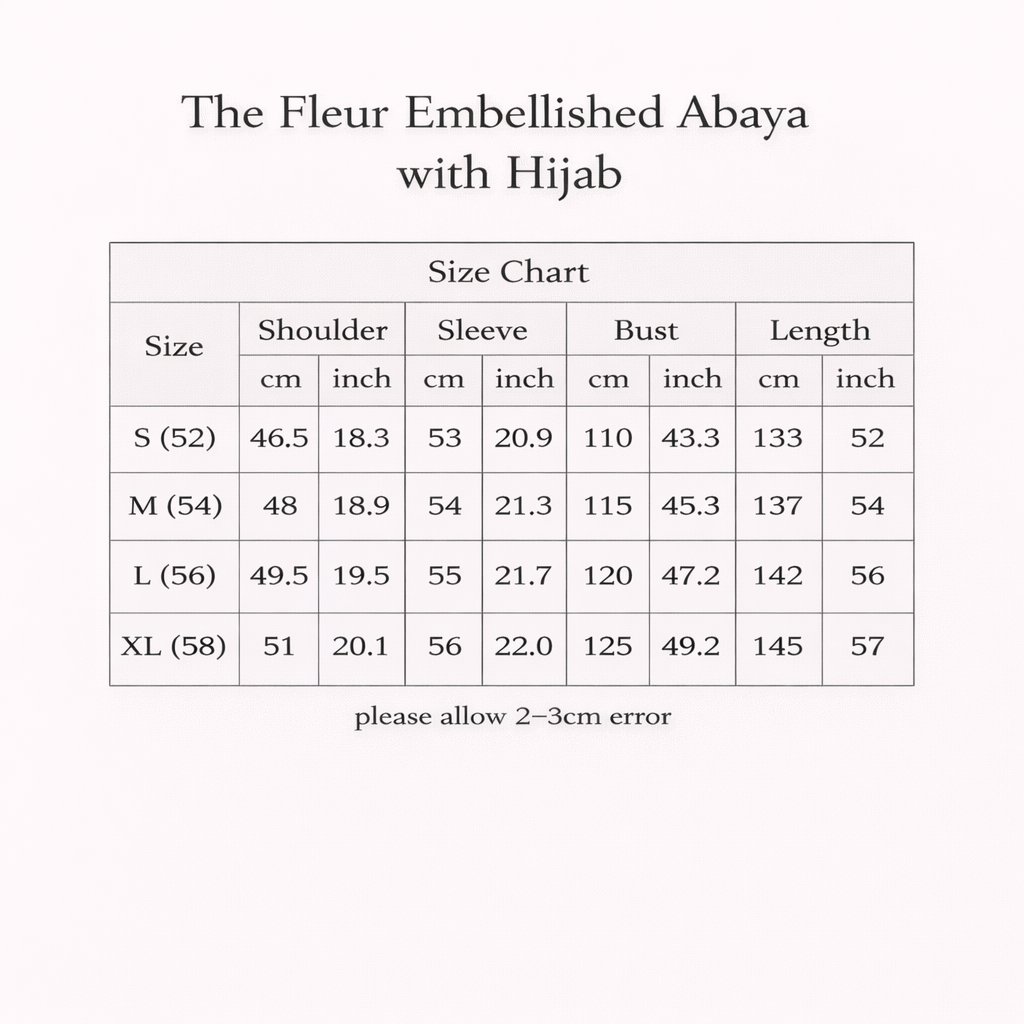 The Fleur Embellished Abaya with Hijab, view 3