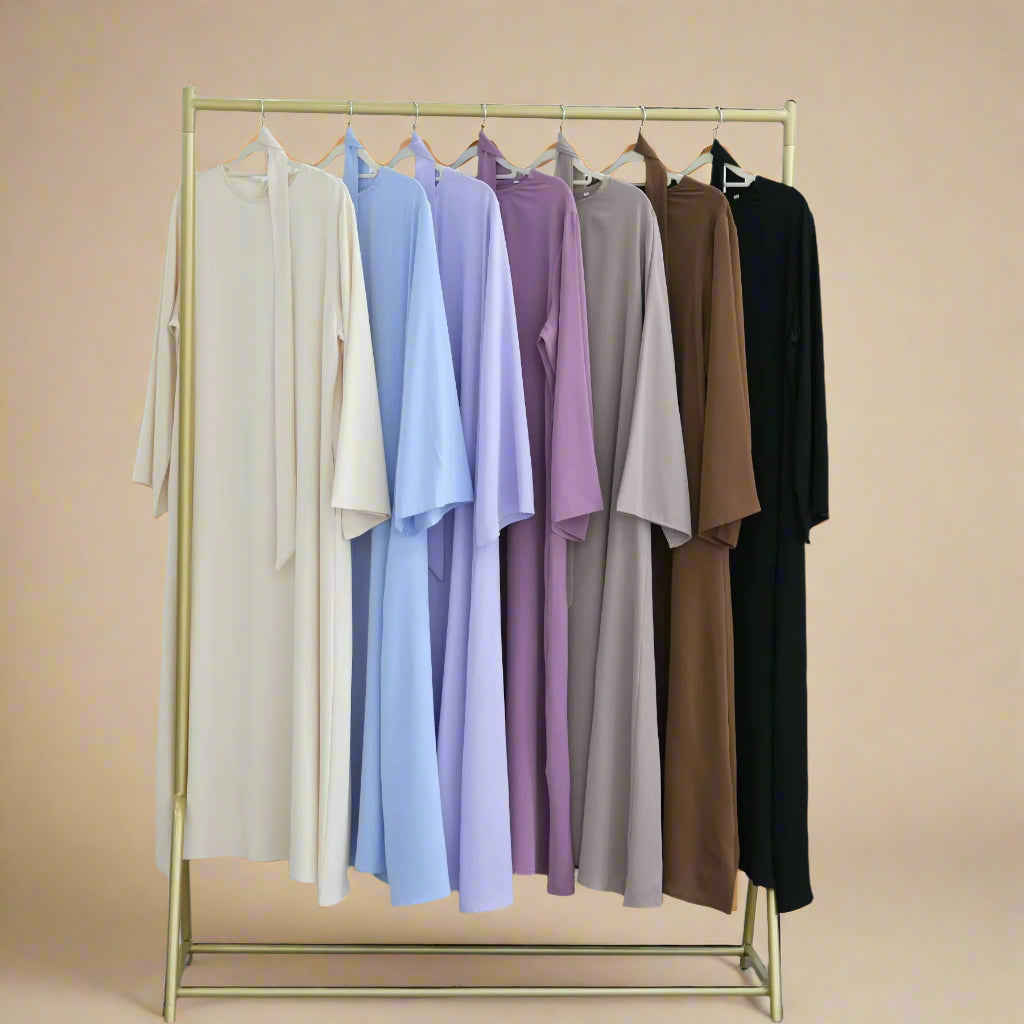 The Fleur Embellished Abaya with Hijab, view 6