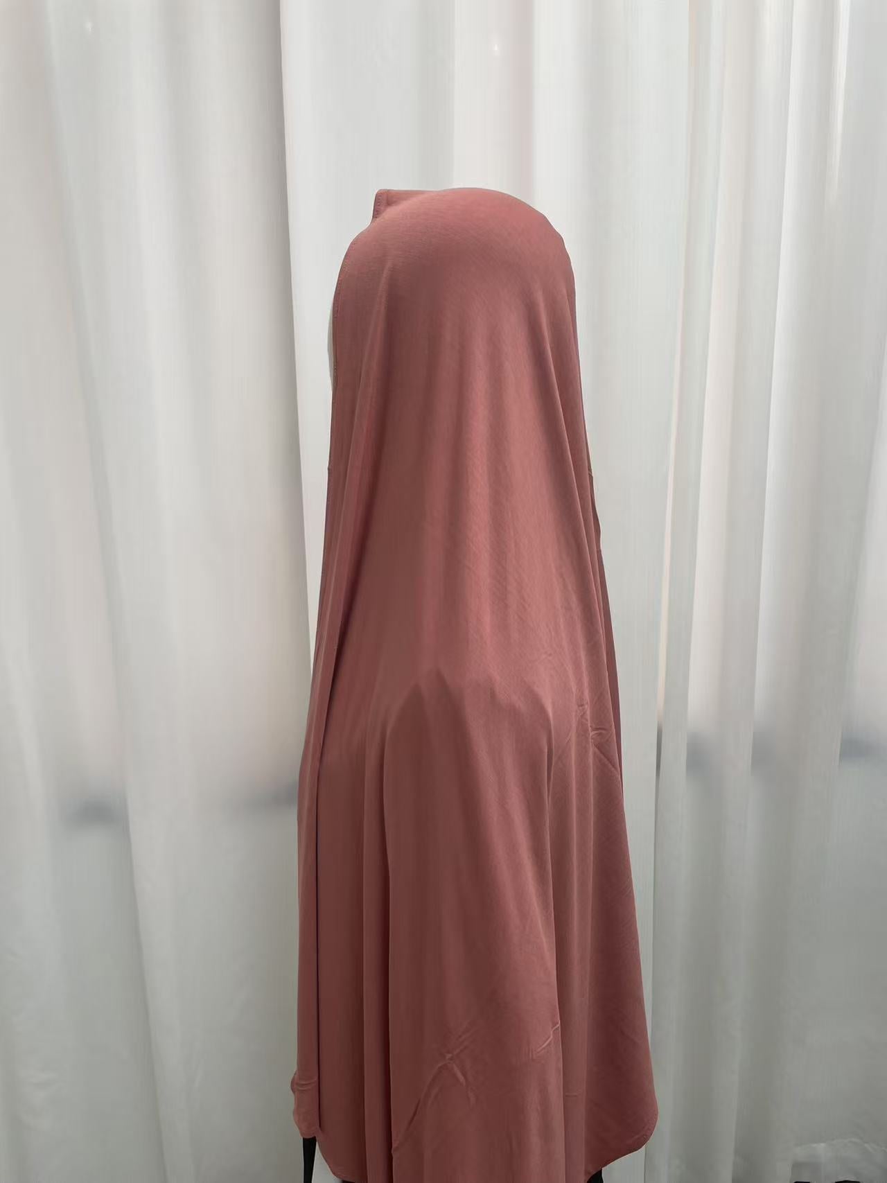 Clay OEKO-TEX® Bamboo Jersey Hijab, view 2