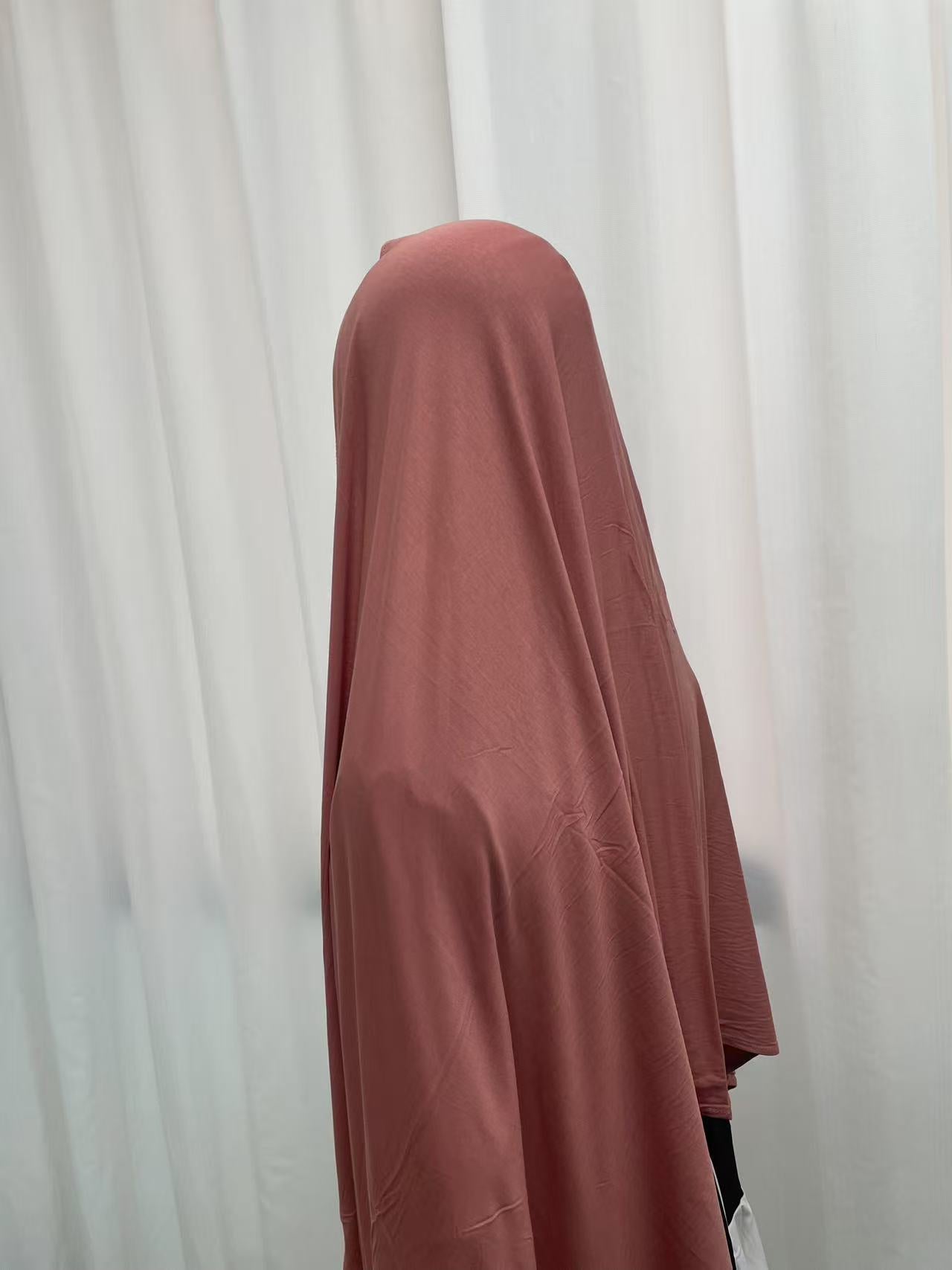 Clay OEKO-TEX® Bamboo Jersey Hijab, view 4