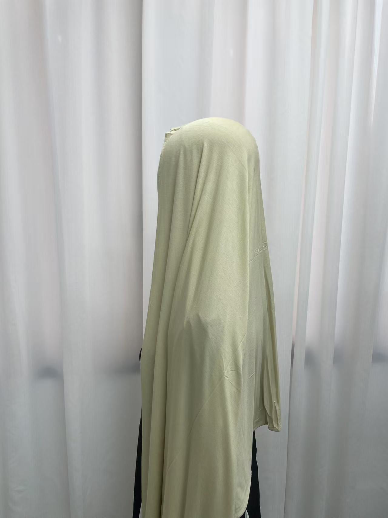Buttermilk OEKO-TEX® Bamboo Jersey Hijab, view 2