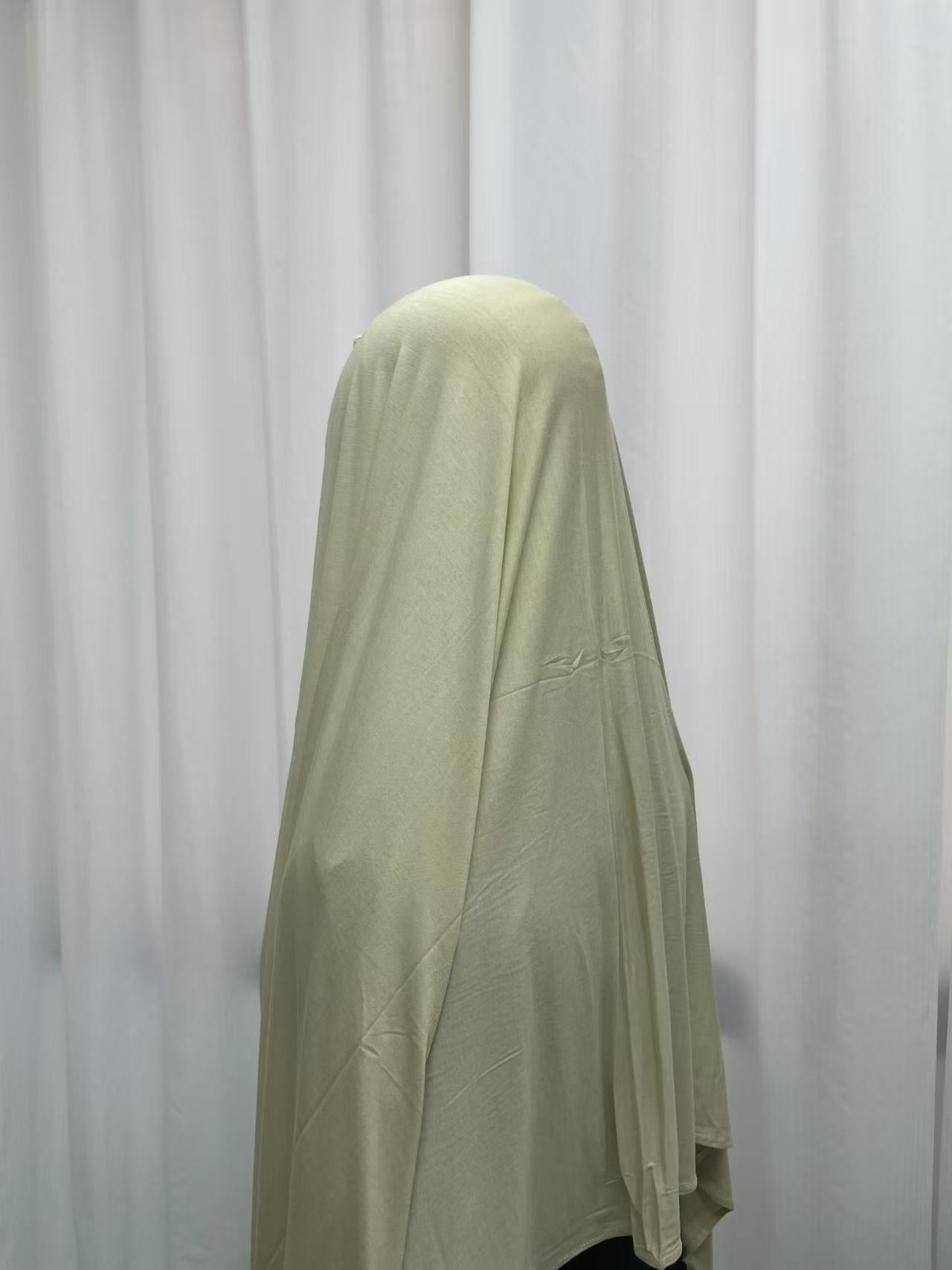 Buttermilk OEKO-TEX® Bamboo Jersey Hijab, view 3