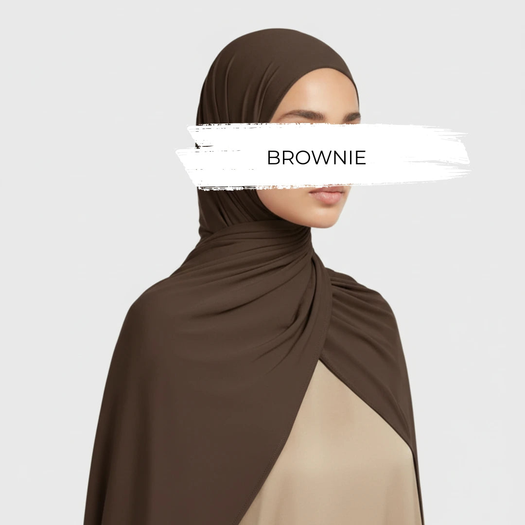 Brownie OEKO-TEX® Bamboo Jersey Hijab by Try Modest