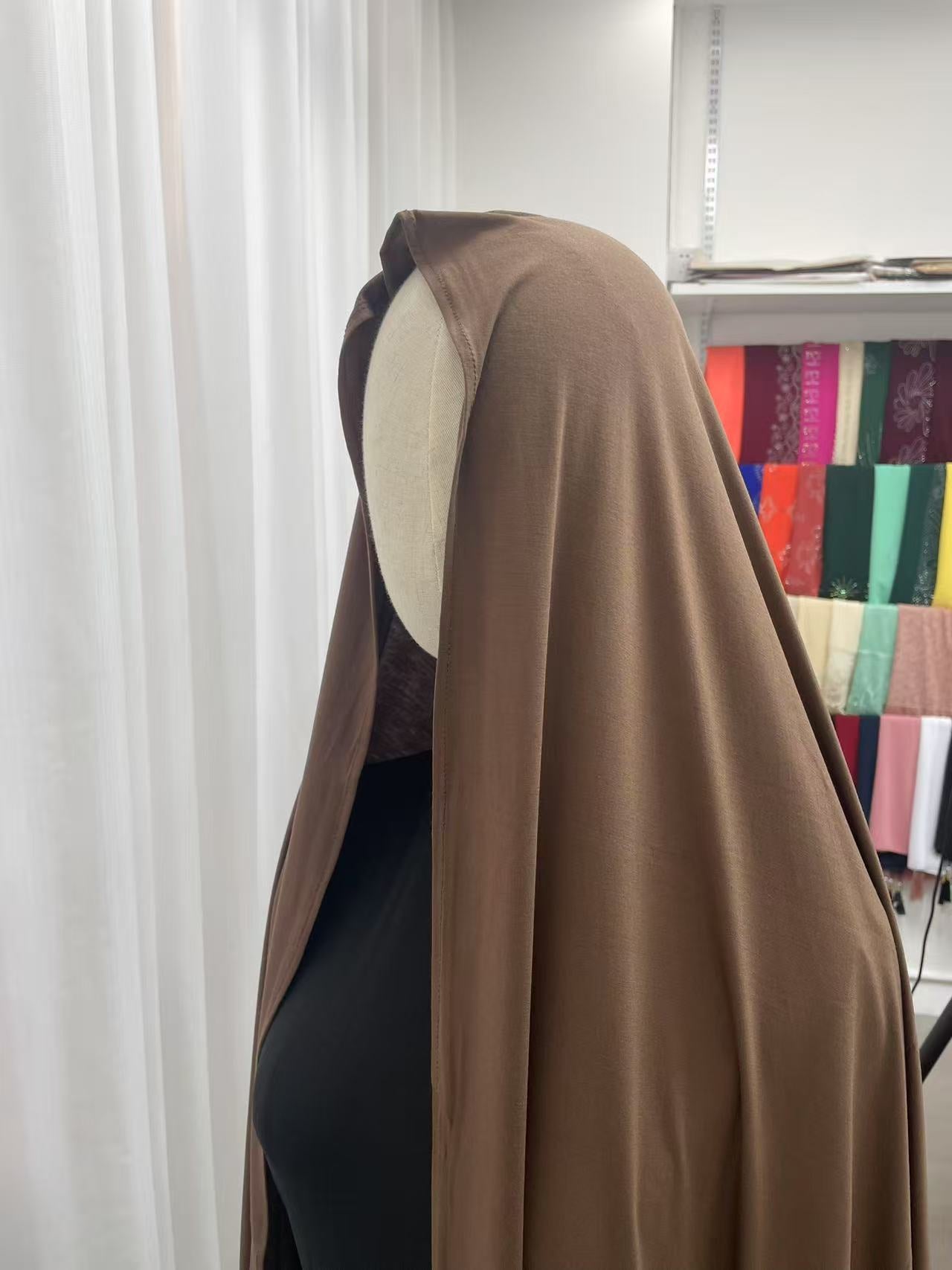 Brownie OEKO-TEX® Bamboo Jersey Hijab, view 3