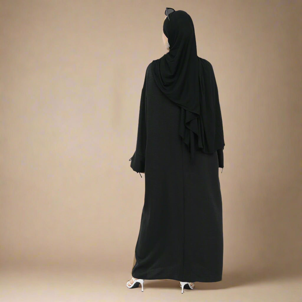 The Everyday Tie-Sleeve Abaya, view 3