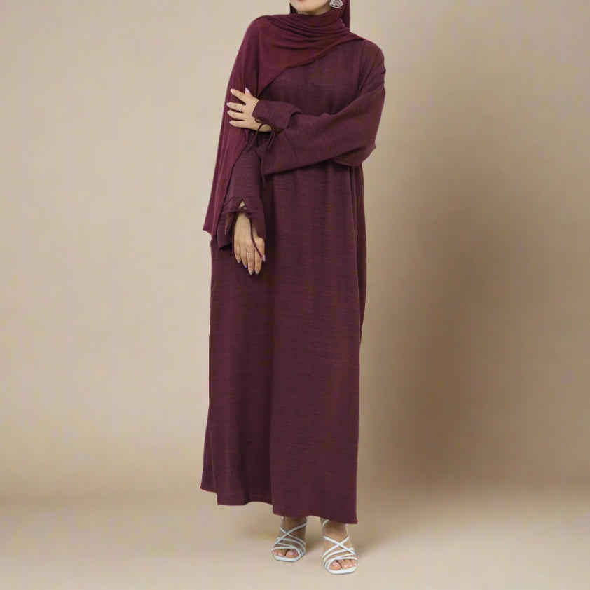 The Everyday Tie-Sleeve Abaya, view 7