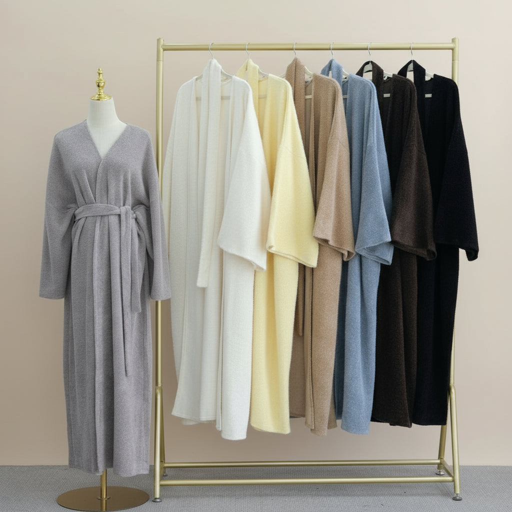 Wafaa Warm & Stylish Winter Abaya Coat, view 4