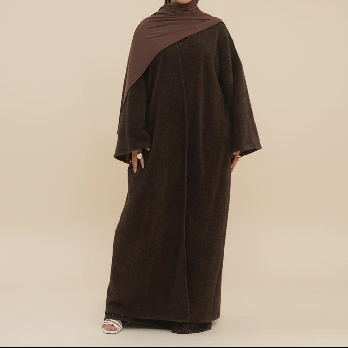 Wafaa Warm & Stylish Winter Abaya Coat, view 8