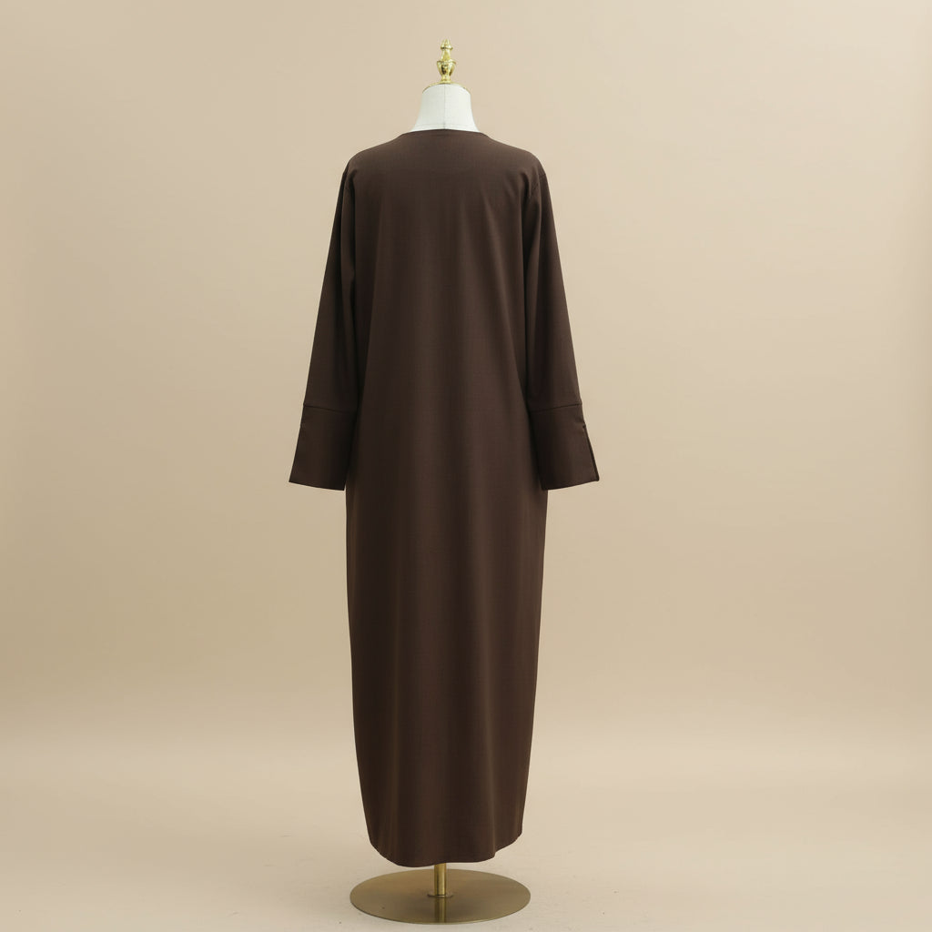 Layan Open Abaya and Maxi Skirt 2 Piece Set, view 6