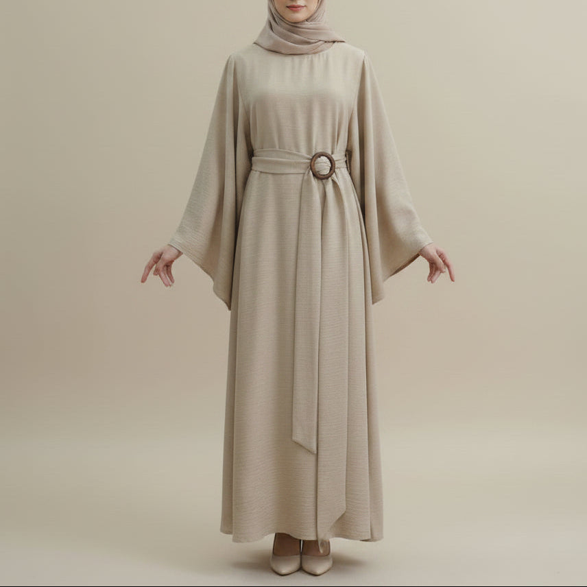 Isadora Modest Maxi Dress with Belt by Try Modest
