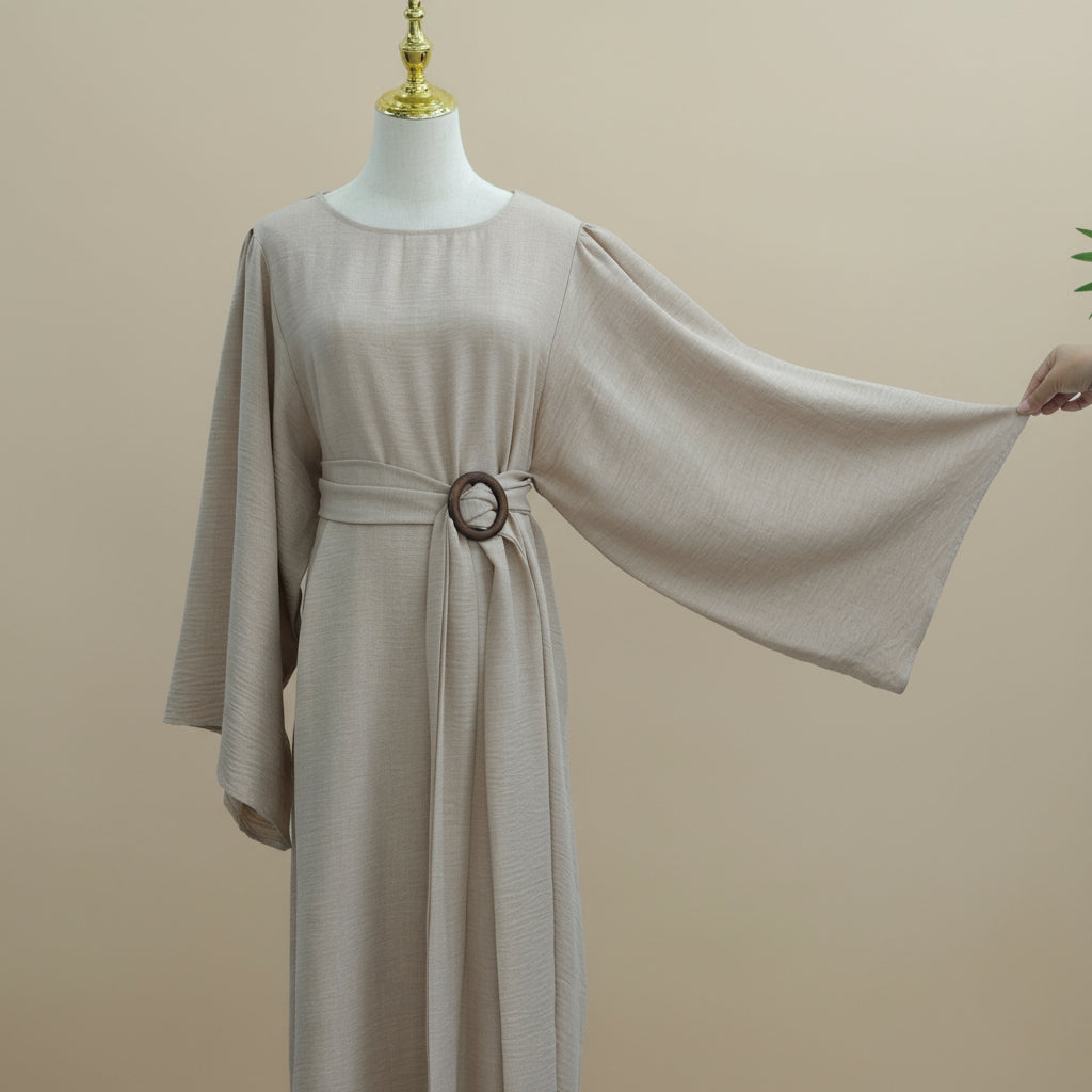 Isadora Modest Maxi Dress with Belt, view 6