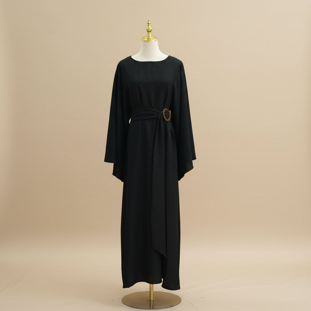 Isadora Modest Maxi Dress with Belt, view 8