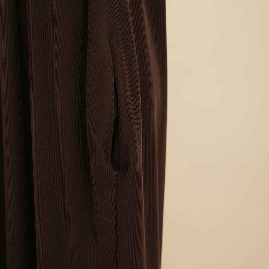 Winter Velvet Wrap Abaya Dress with Shawl detail, view 6