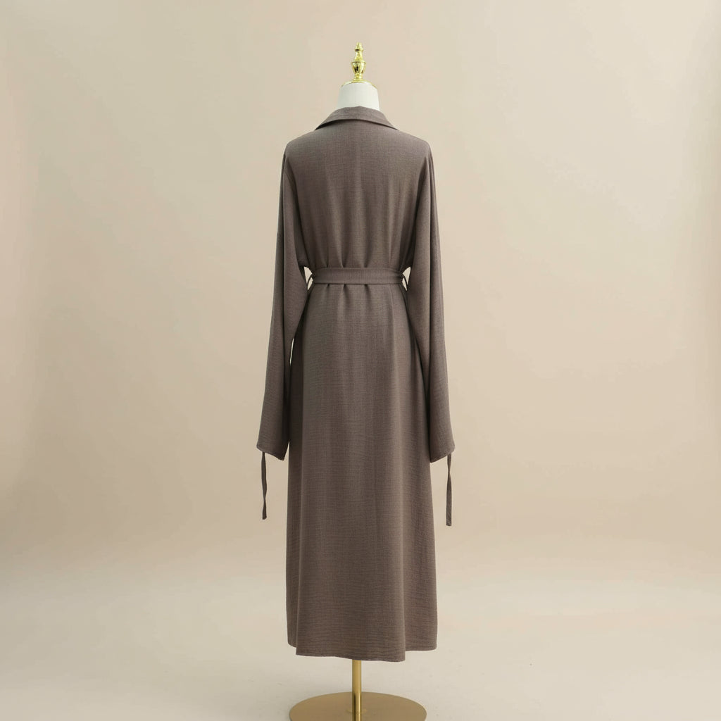 Grace Ruched Abaya Coat, view 3