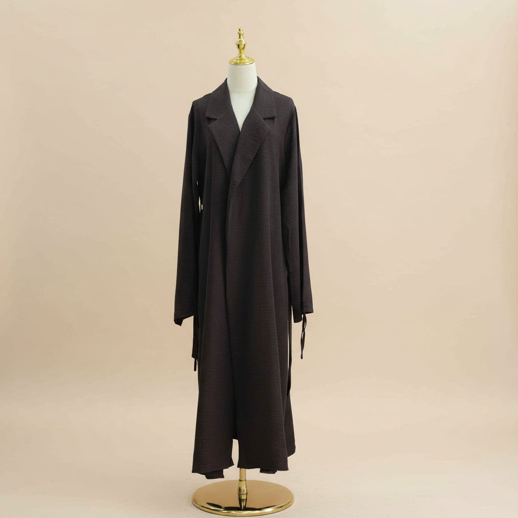 Grace Ruched Abaya Coat, view 7