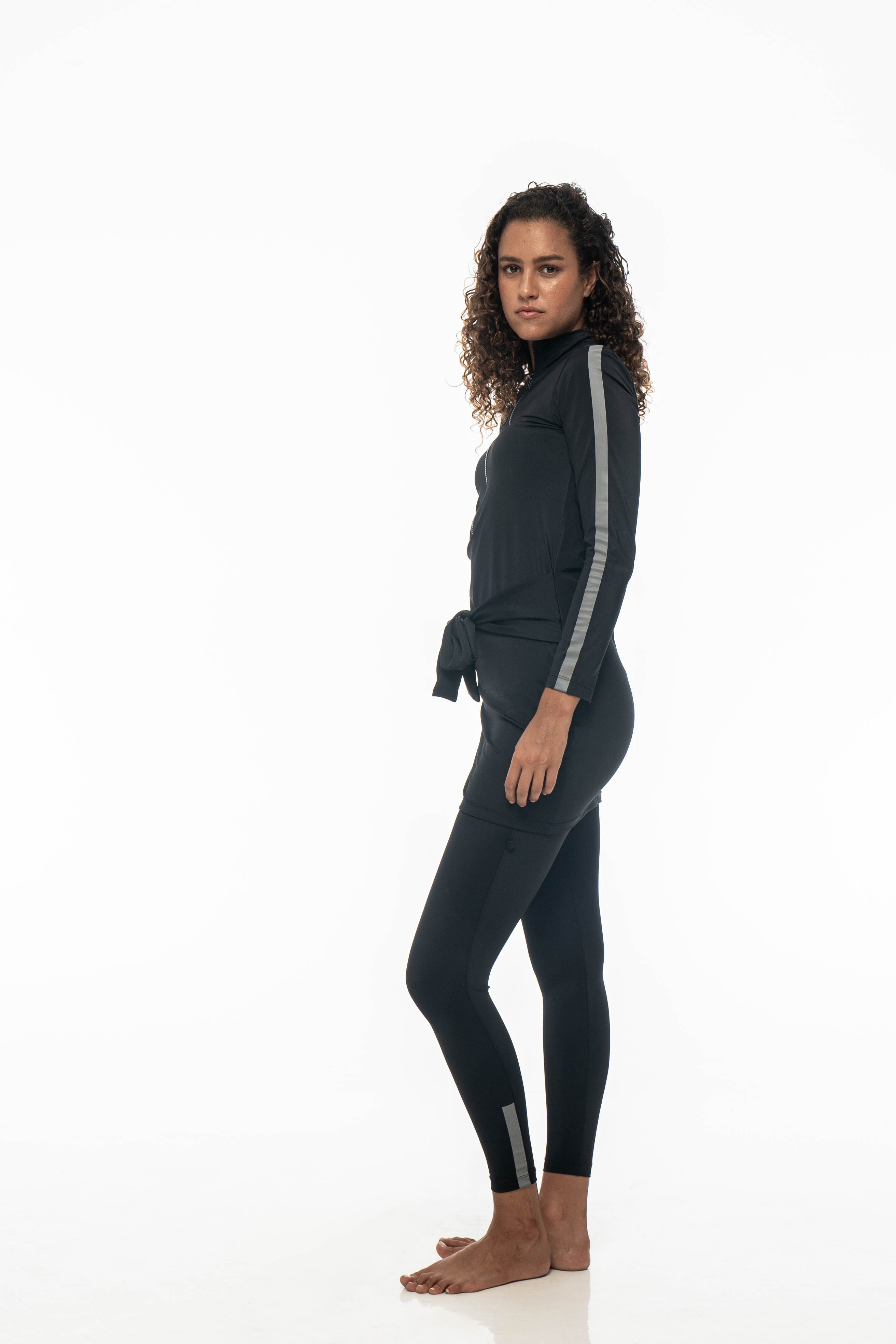 The Coastal Swimsuit - Black Tang, view 3