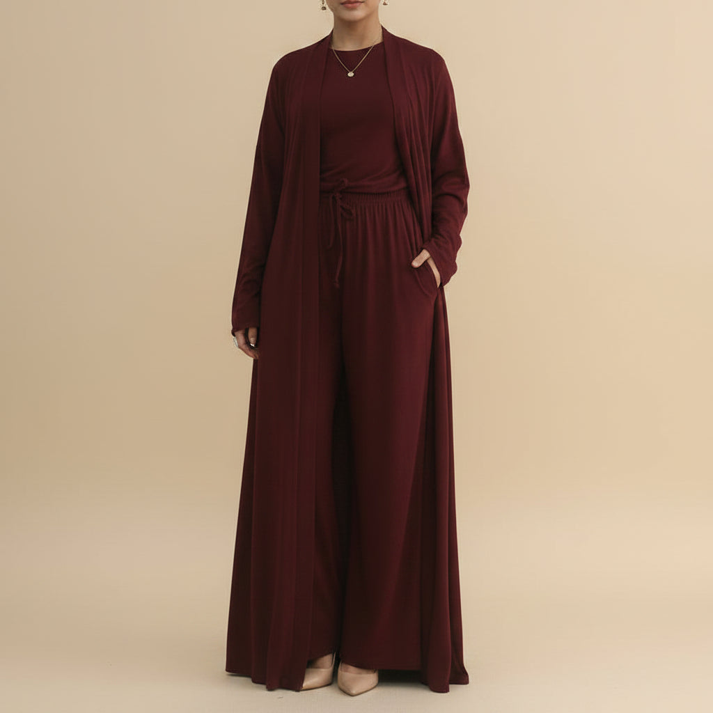 Dahlia Luxe Modest Knit 3PC Set, view 2
