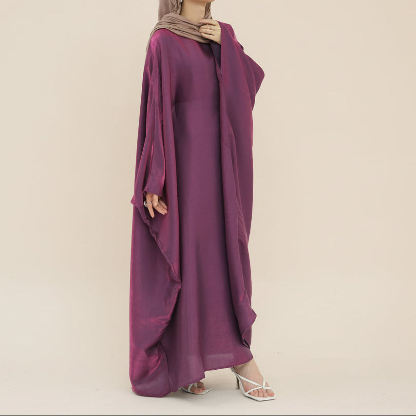 Dariya Liquid Metallic Evening Gown – Luxe Shimmer Modest Formal Dress by Try Modest