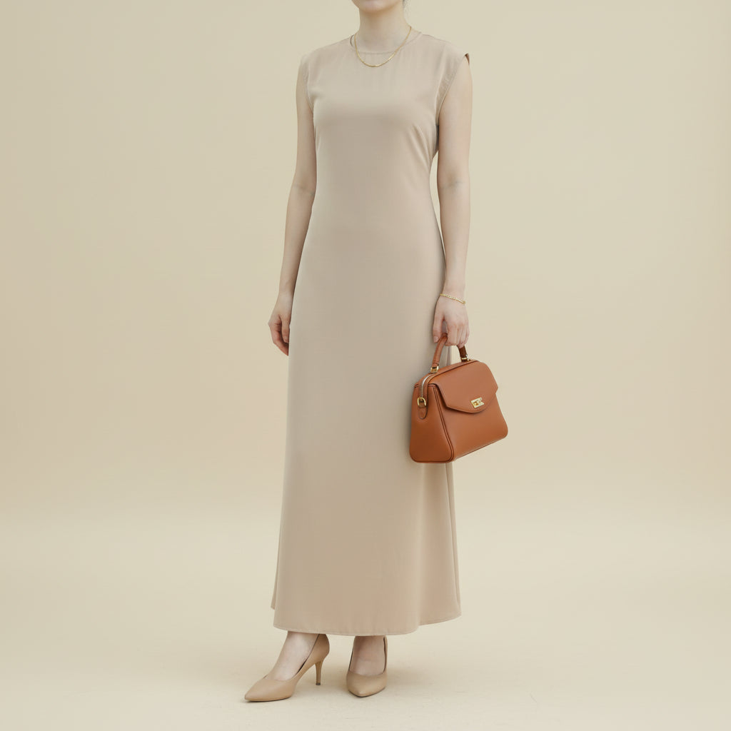 Essential Sleeveless Under-Abaya Slip Dress, view 6