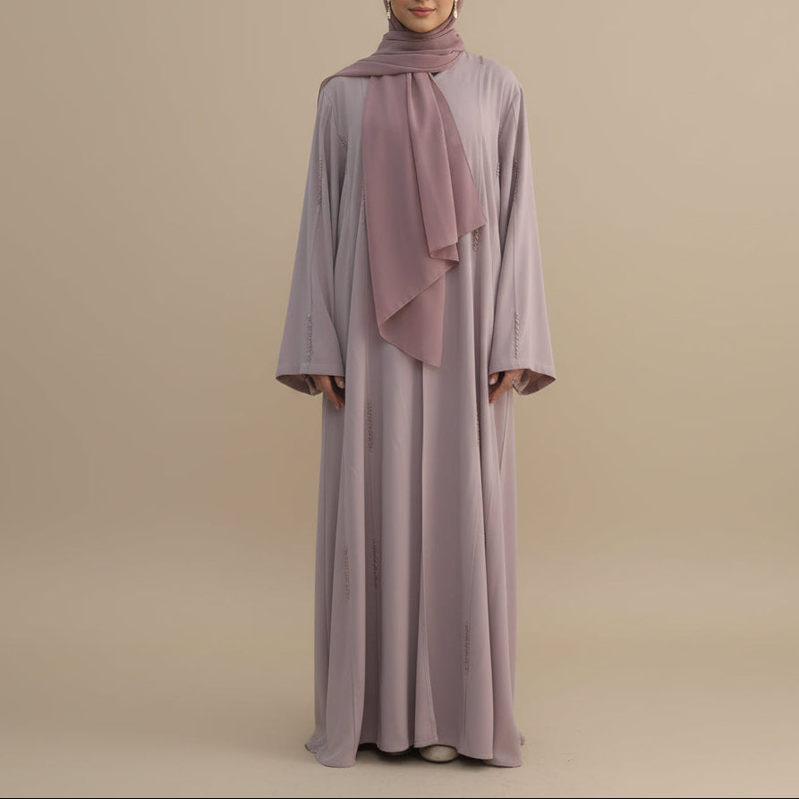 Elif Nida Linear Beaded Abaya, view 3