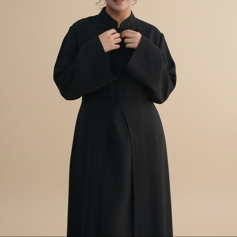 Aseel Structured Button Abaya, view 5