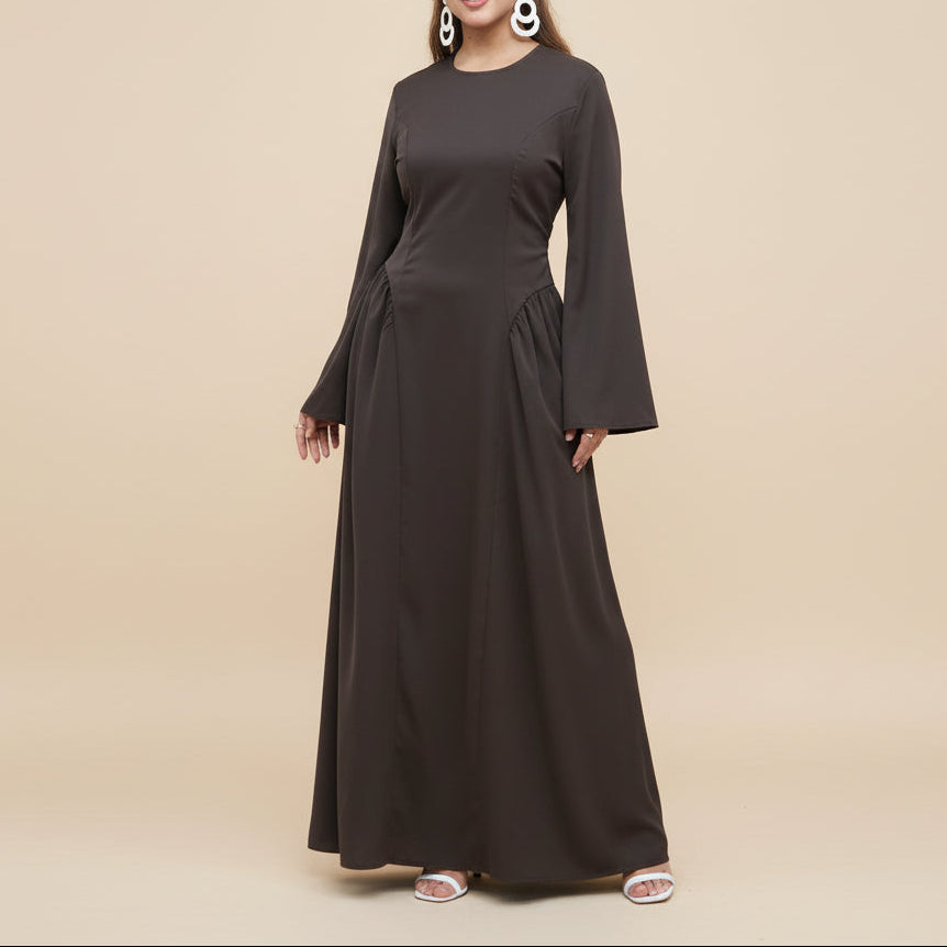 Soraya Corset Back Abaya Dress, view 2