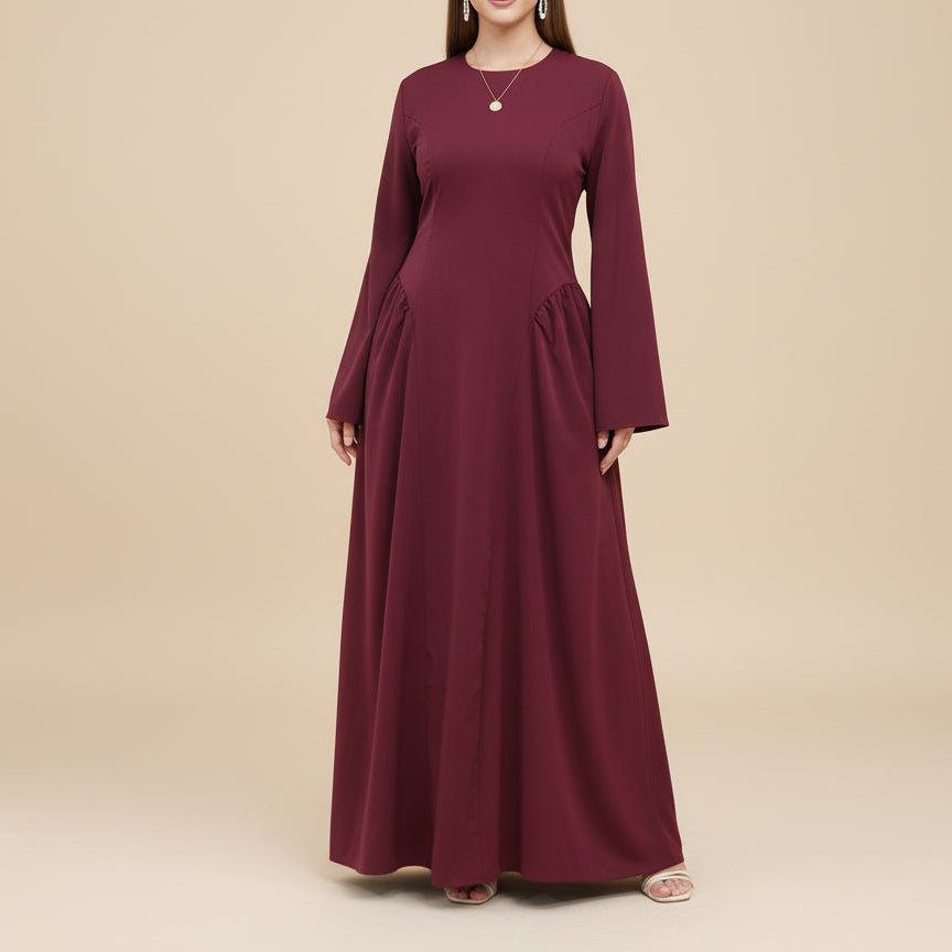 Soraya Corset Back Abaya Dress, view 8