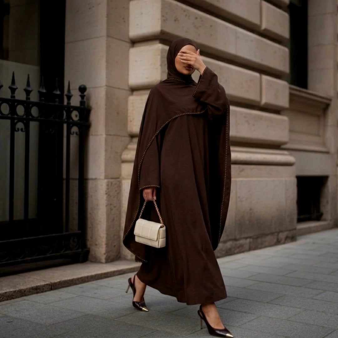 Lavin Pearl Cape Abaya Dress by Try Modest