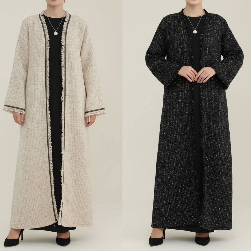 Sloane Tweed Blazer Abaya Coat by Try Modest