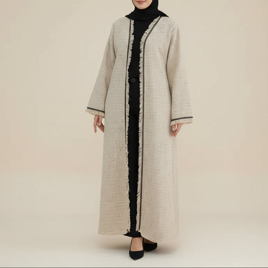 Sloane Tweed Blazer Abaya Coat, view 4