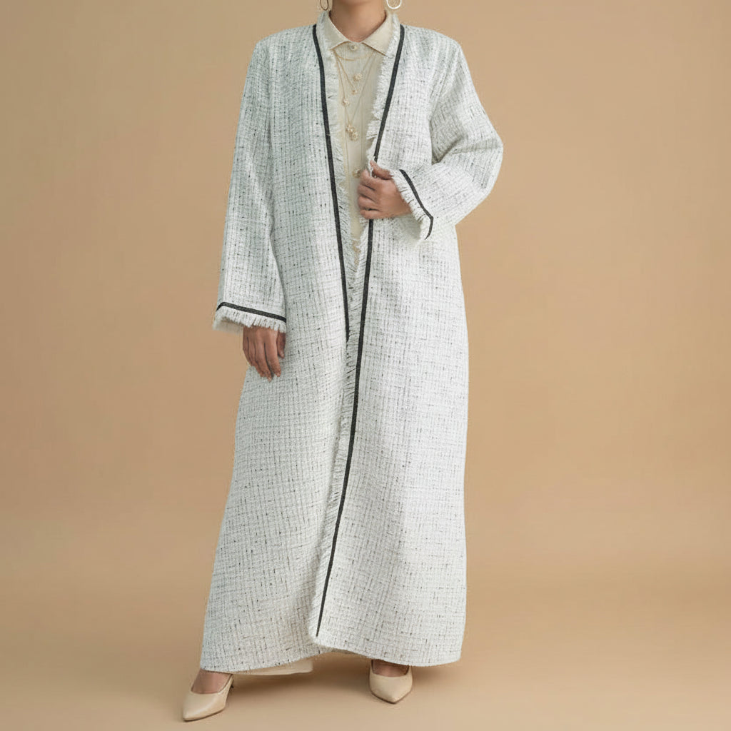 Sloane Tweed Blazer Abaya Coat, view 5