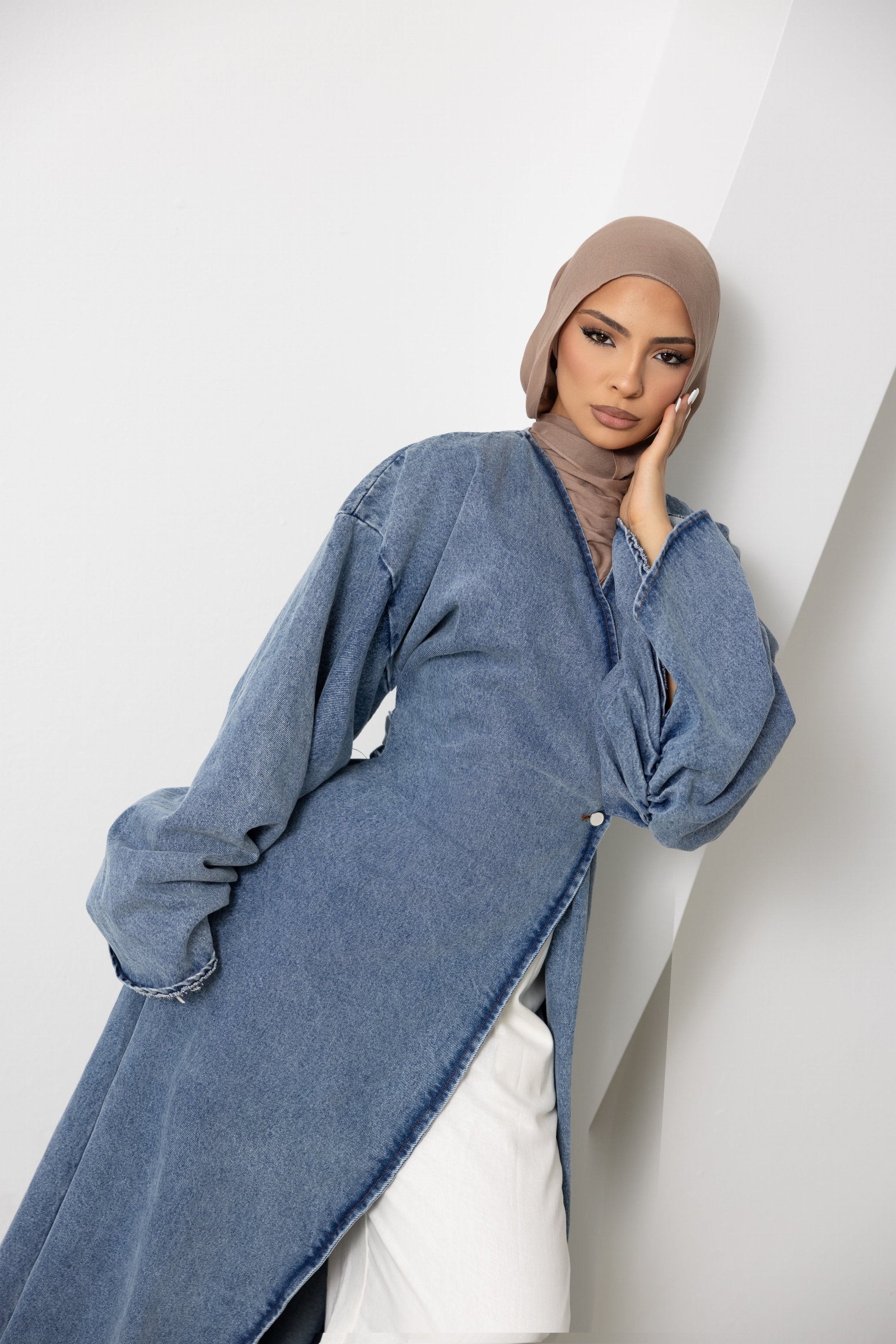 Orlena Signature Denim Wrap Jacket by Orlena Official