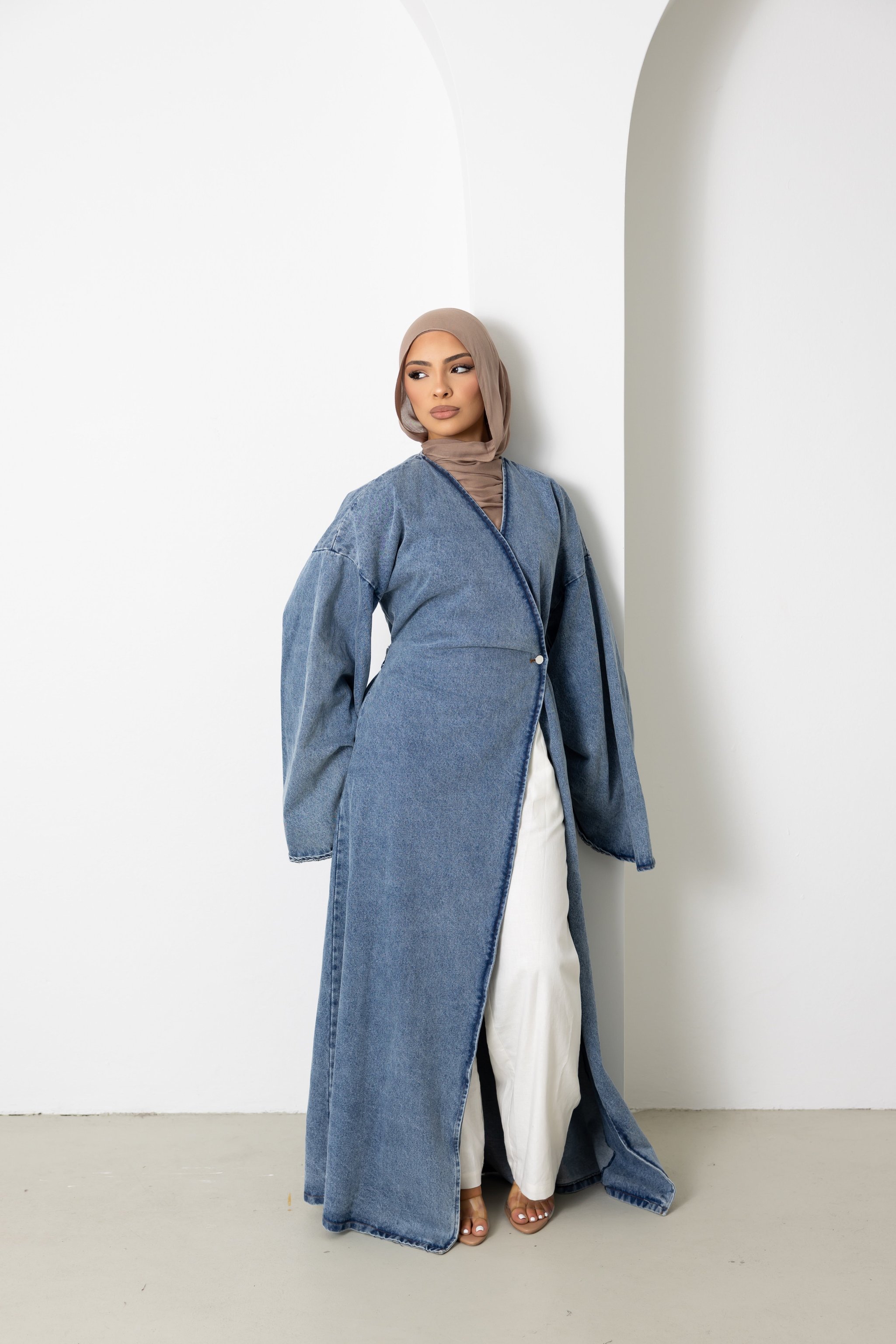 Orlena Signature Denim Wrap Jacket, view 2