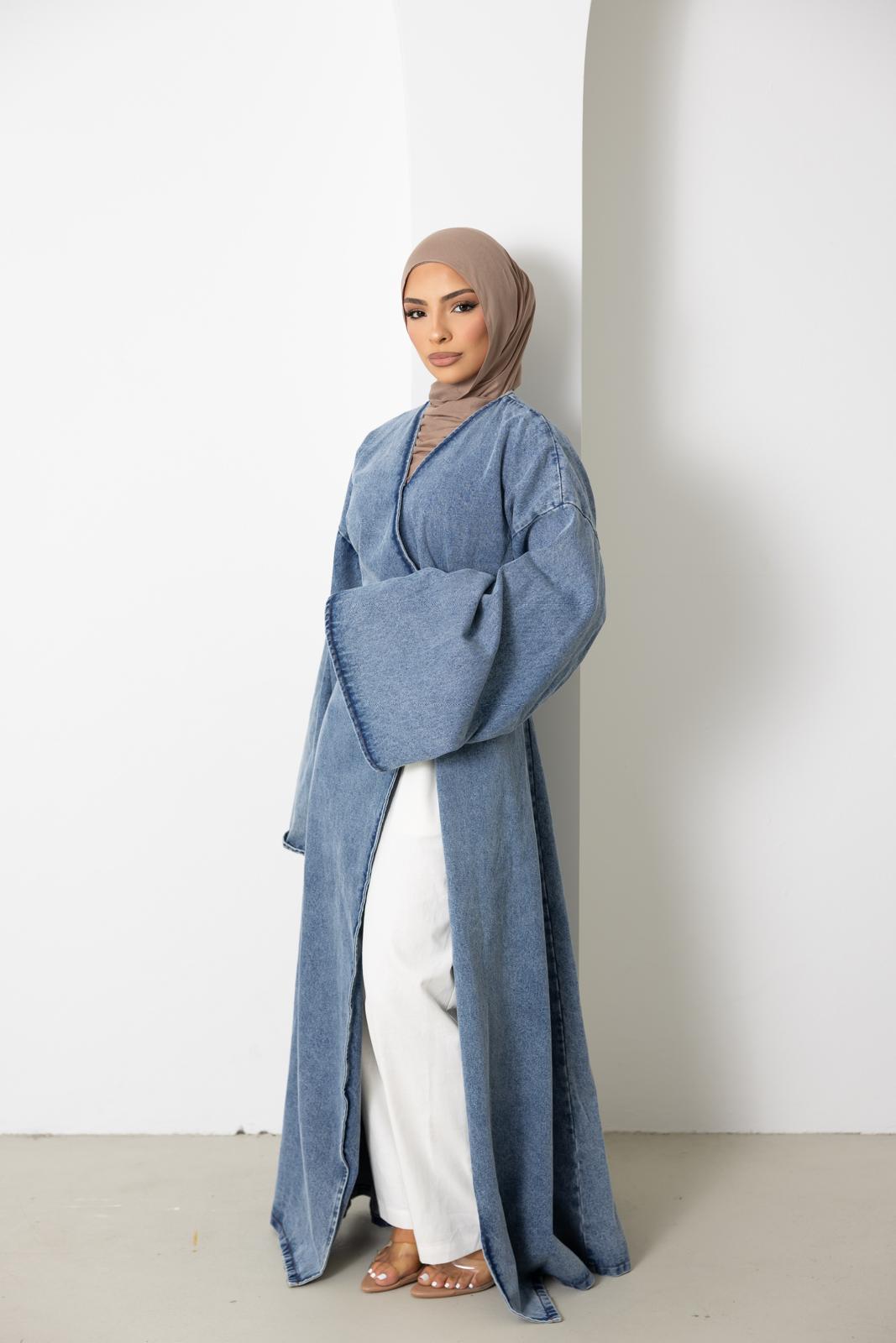 Orlena Signature Denim Wrap Jacket, view 3