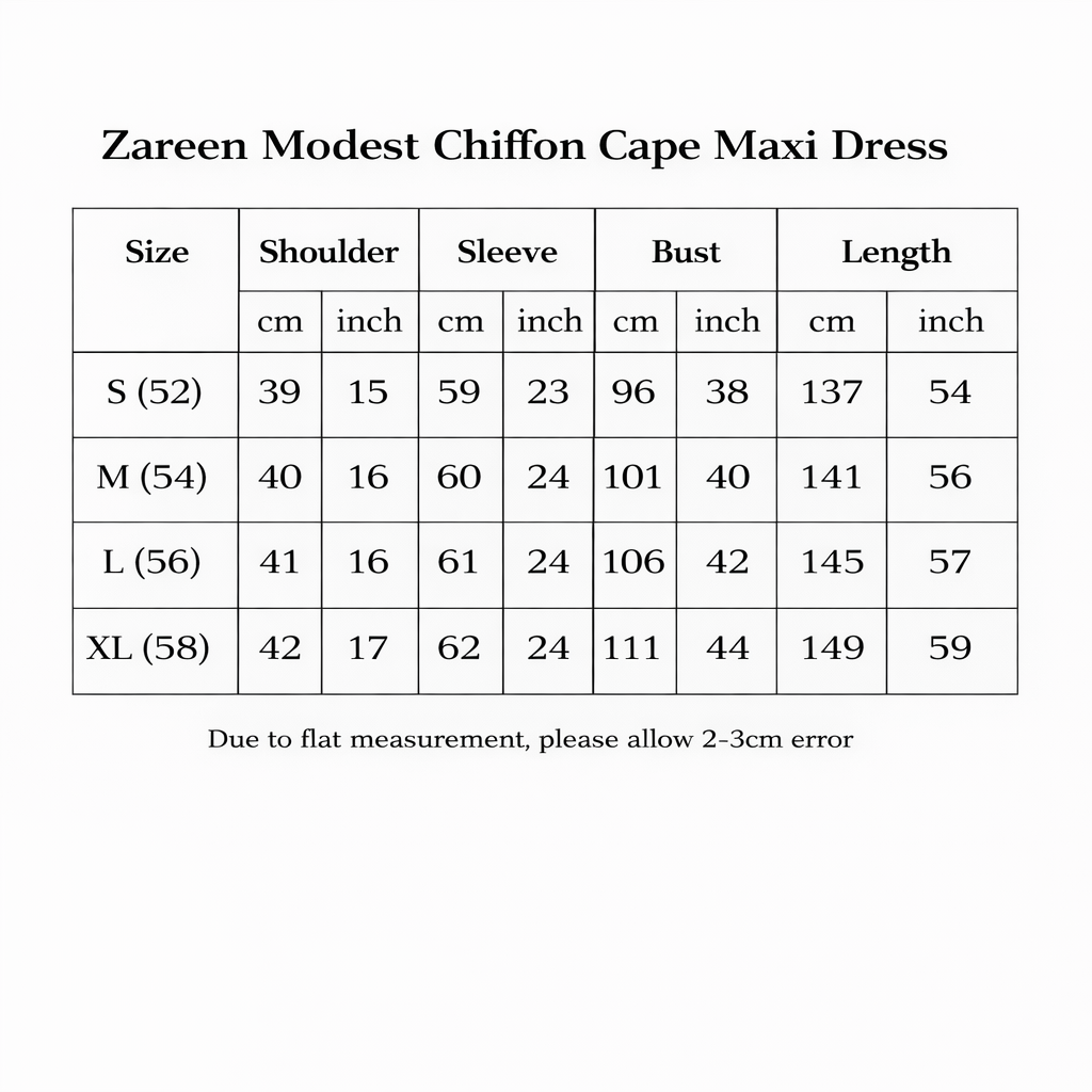 Zareen Modest Chiffon Cape Maxi Dress, view 5