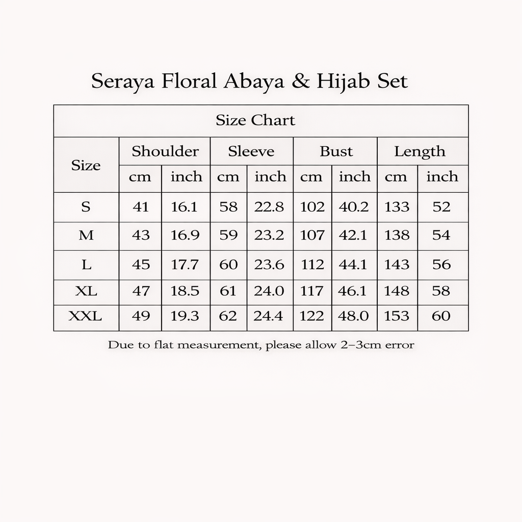 Seraya Floral Abaya & Hijab Set, view 4