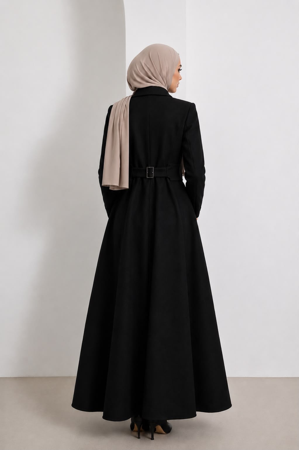 Juliette Long Belted Coat, view 2