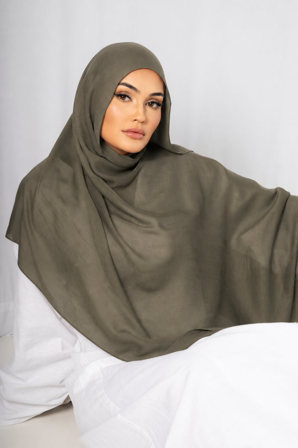 Olive Grove Modal Hijab Comes with Matching Under Cap by Orlena Official