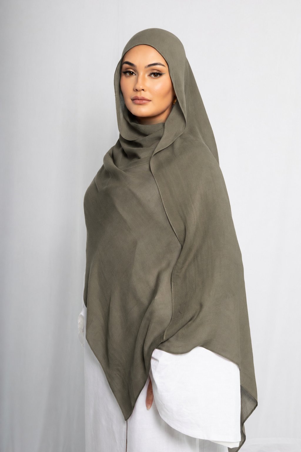 Olive Grove Modal Hijab Comes with Matching Under Cap, view 4