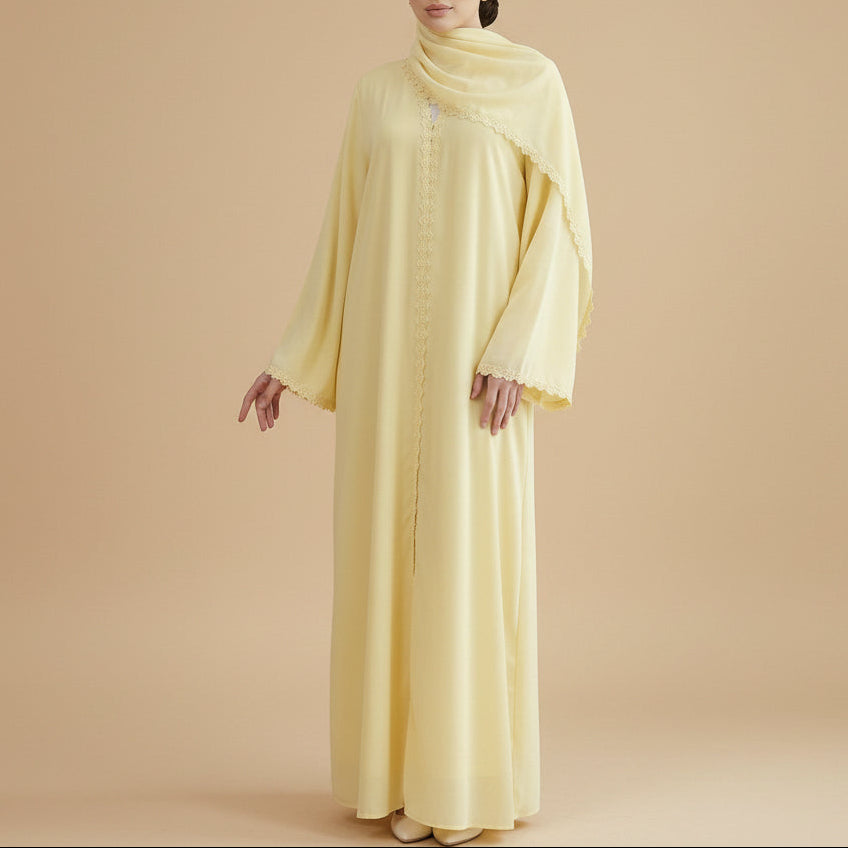 Yasmera Minimal Nida Abaya & Hijab Set by Try Modest